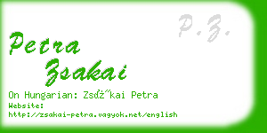 petra zsakai business card